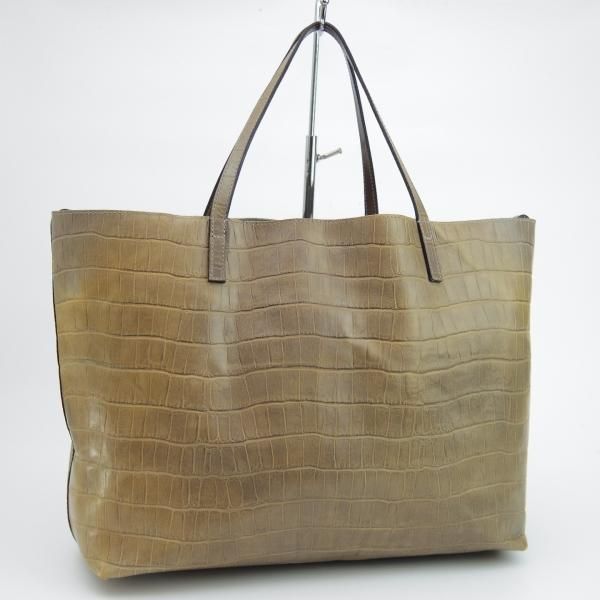 極上★フェリージ/Felisi【定価7.5万円★トートバッグ/11-91】レザー/クロコ型押し/トート バッグ/メンズ&レディース/ビジネス★N5322