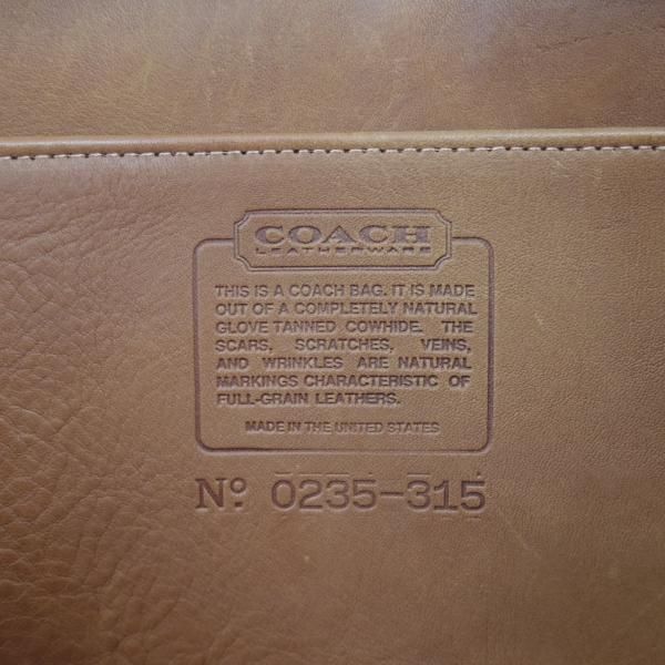 極上★コーチ/COACH【★クラッチバッグ】ユニセックス/レザー 茶/メンズ&レディース クラッチ バッグ★N5324