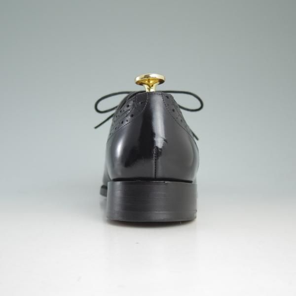 極美品★(英)バーカー 5.5E【グッドイヤーウェルテッド製法★4287EW10】セミブローグ/カーフ/黒/メンズ/BARKER★d379