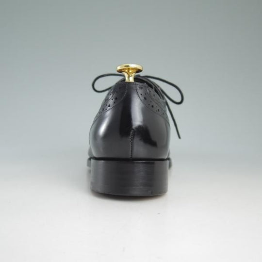 極美品★(英)バーカー 5.5E【グッドイヤーウェルテッド製法★4287EW10】セミブローグ/カーフ/黒/メンズ/BARKER★d379