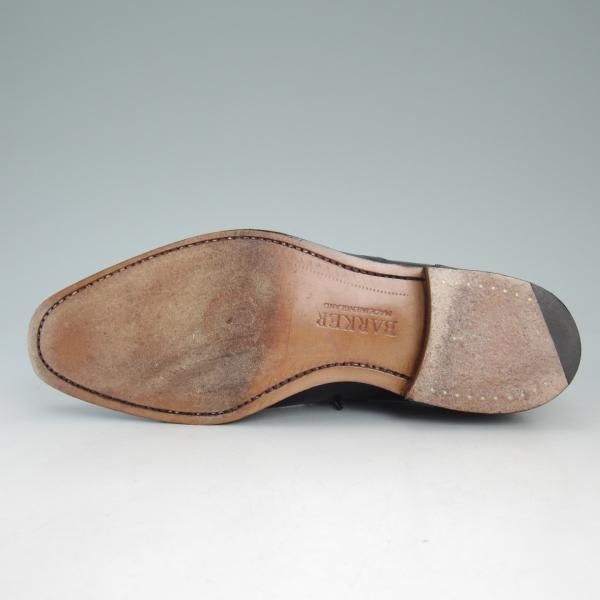 極美品★(英)バーカー 5.5E【グッドイヤーウェルテッド製法★4287EW10】セミブローグ/カーフ/黒/メンズ/BARKER★d379