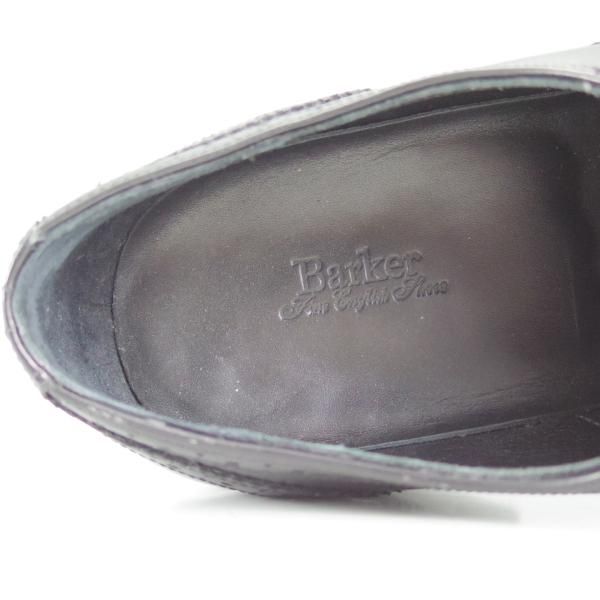 極美品★(英)バーカー 5.5E【グッドイヤーウェルテッド製法★4287EW10】セミブローグ/カーフ/黒/メンズ/BARKER★d379