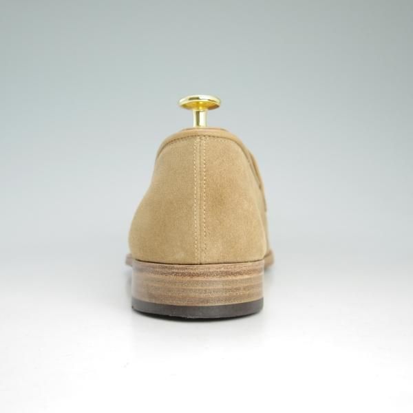 極美品★ジョンロブ 9D【★STAMFORD/スタンフォード】ローファー/スエード/スリッポン/メンズ/薄茶/JOHN LOBB★d392