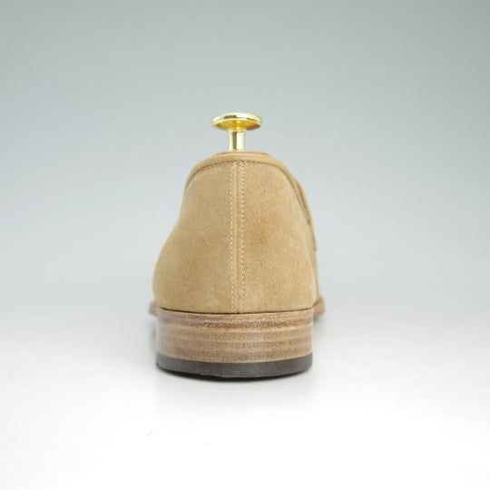 極美品★ジョンロブ 9D【★STAMFORD/スタンフォード】ローファー/スエード/スリッポン/メンズ/薄茶/JOHN LOBB★d392