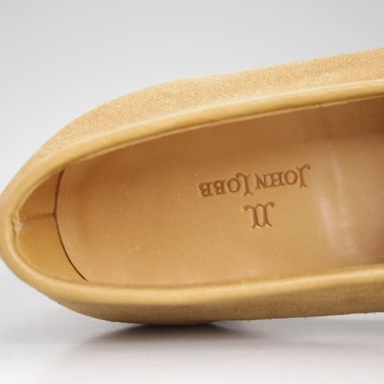 極美品★ジョンロブ 9D【★STAMFORD/スタンフォード】ローファー/スエード/スリッポン/メンズ/薄茶/JOHN LOBB★d392