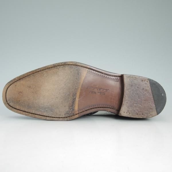 ★(英)Loake製/ローク 7.5F【英国製★BARNEYS NEWYORK別注】コンビ白×黒/バーニーズ ニューヨーク/フルブローグ/シューズ/靴/メンズ★d395