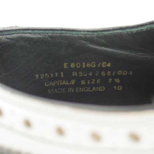 ★(英)Loake製/ローク 7.5F【英国製★BARNEYS NEWYORK別注】コンビ白×黒/バーニーズ ニューヨーク/フルブローグ/シューズ/靴/メンズ★d395