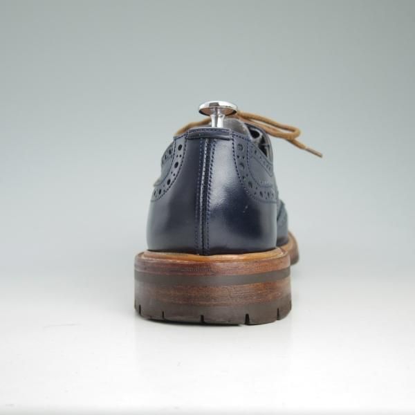 極上★トリッカーズ SIZE 9【★(代々木上原)ELNEST別注/コマンドソール】カントリー短靴/フルブローグ/紺/カーフ/メンズ/Tricker's★d397