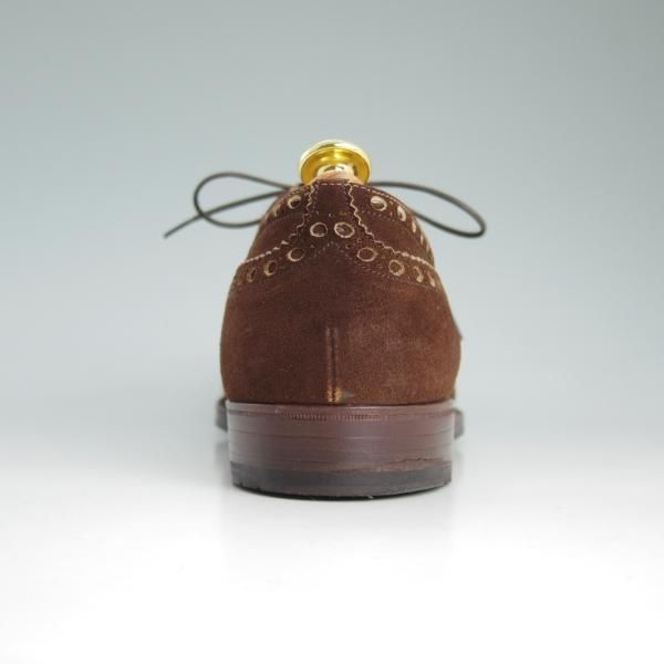 極上★チャーチ 90F/UK9【貴重★2都市ロゴ/アンテロープ革/REAL CAPE BUCK】Buck/旧チャーチ/73ラスト/濃茶/スエード/Church's★d398