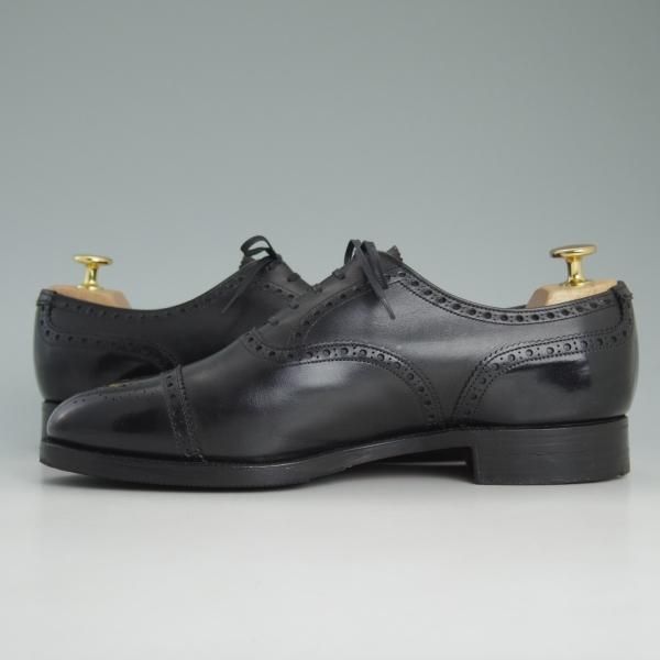 美品★クロケット&ジョーンズ 6.5F【★(英)ニュー&リングウッド別注/New&Lingwood】160ラスト/セミブローグ/カーフ/Crockett&Jones★d399