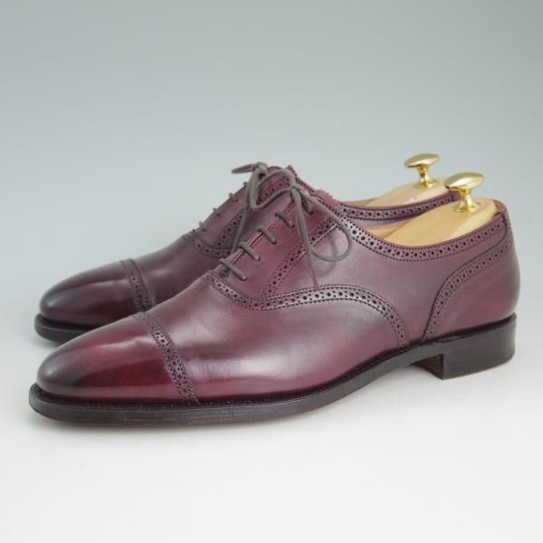 極美品★クロケット&ジョーンズ 6E【★ポールスミス別注/Paul Smith】341ラスト/クォーターブローグ/メンズ/シューズ/Crockett&Jones★d400