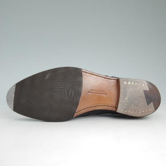 極上★クロケット&ジョーンズ UK7.5【★トゥモローランド別注/CANTERBURY】317ラスト/フルブローグ/黒/TOMORROWLAND/Crockett&Jones★d401
