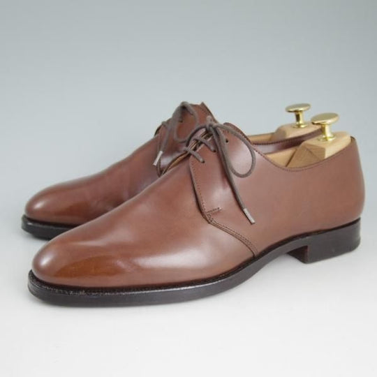 極上★クロケット&ジョーンズ 6E【★ロイドフットウェア別注/LloydFootwear】Jシリーズ/Vフロント/カーフ/メンズ/茶/Crockett&Jones★d404