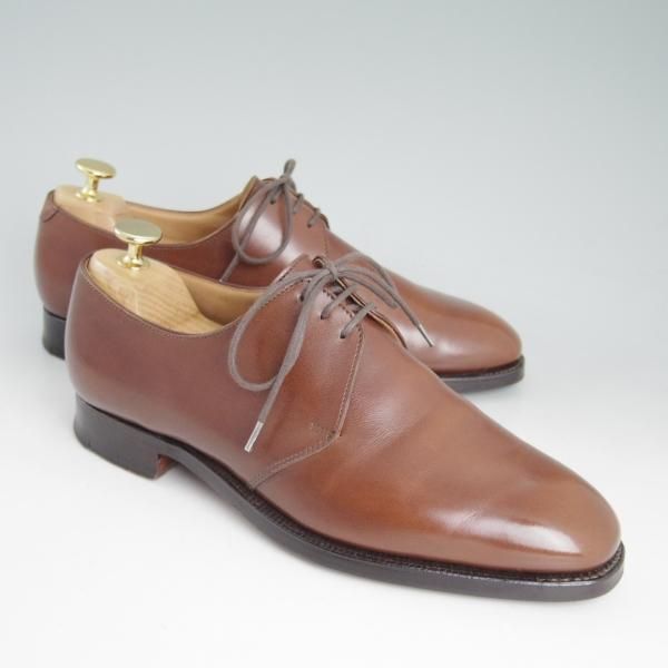 極上★クロケット&ジョーンズ 6E【★ロイドフットウェア別注/LloydFootwear】Jシリーズ/Vフロント/カーフ/メンズ/茶/Crockett&Jones★d404