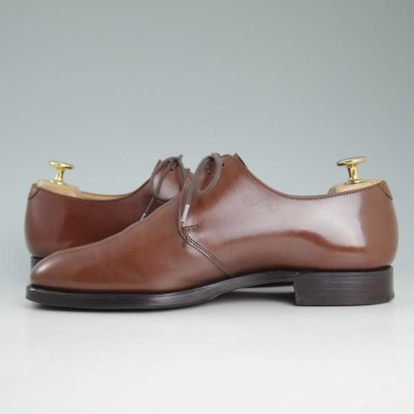 極上★クロケット&ジョーンズ 6E【★ロイドフットウェア別注/LloydFootwear】Jシリーズ/Vフロント/カーフ/メンズ/茶/Crockett&Jones★d404