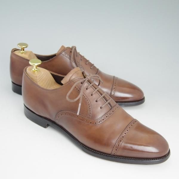 極上★(英)グレンソン 8D【最上級★マスターピース】91ラスト/33108-235/クォーターブローグ/茶/カーフ/メンズ/GRENSON★d405