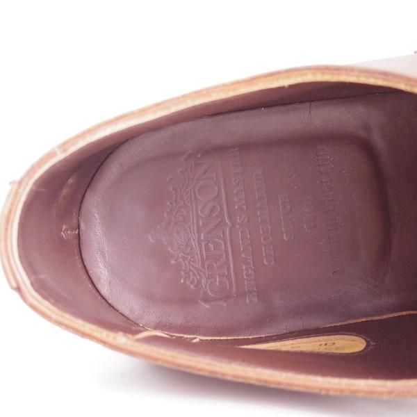 極上★(英)グレンソン 8D【最上級★マスターピース】91ラスト/33108-235/クォーターブローグ/茶/カーフ/メンズ/GRENSON★d405