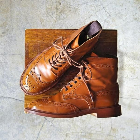 極上★トリッカーズ(レディース) SIZE 5.5【★エイコンアンティーク/L2508/カントリーブーツ】カーフ/モールトン/茶/Tricker's★d407