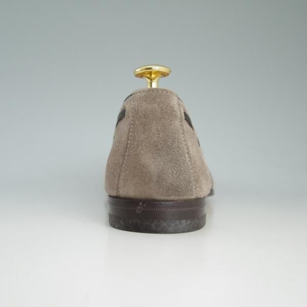 新品★(伊)サントーニ SIZE 5【★タッセルローファー/薄茶】スエード/13904/スリッポン/メンズ/SANTONI★d411