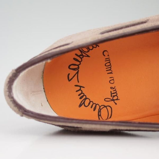 新品★(伊)サントーニ SIZE 5【★タッセルローファー/薄茶】スエード/13904/スリッポン/メンズ/SANTONI★d411