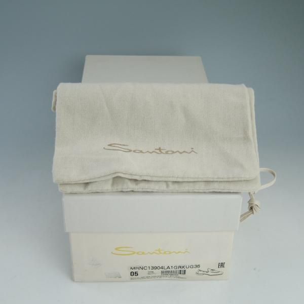 新品★(伊)サントーニ SIZE 5【★タッセルローファー/薄茶】スエード/13904/スリッポン/メンズ/SANTONI★d411