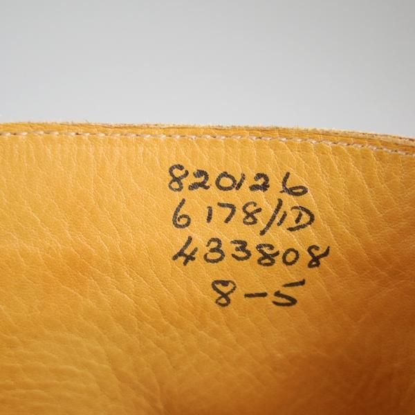 美品★トリッカーズ SIZE 8【★(英)ポールスミス別注/ダイナイトソール仕様】カントリーブーツ/6178/茶/カーフ/Paul Smith/Tricker's★d414