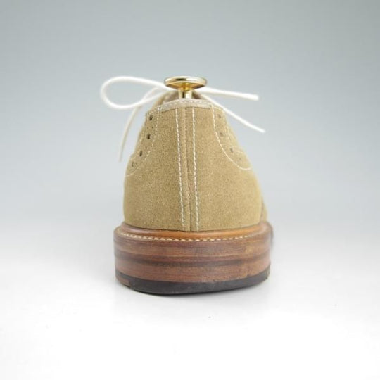 美品★トリッカーズ SIZE 8【★BOURTON/バートン/M5633】スエード/フルブローグ/カントリーシューズ/短靴/薄茶/メンズ/Tricker's★d415