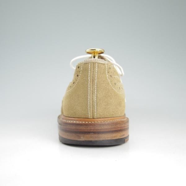 美品★トリッカーズ SIZE 8【★BOURTON/バートン/M5633】スエード/フルブローグ/カントリーシューズ/短靴/薄茶/メンズ/Tricker's★d415