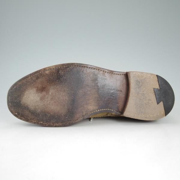 美品★トリッカーズ SIZE 8【★BOURTON/バートン/M5633】スエード/フルブローグ/カントリーシューズ/短靴/薄茶/メンズ/Tricker's★d415