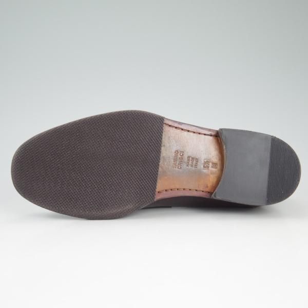 極上★(伊)タニノクリスチー SIZE 5.5【定価10万円以上★コインローファー】130543/スリッポン/赤茶/カーフ/メンズ/TANINO CRISCI★d416