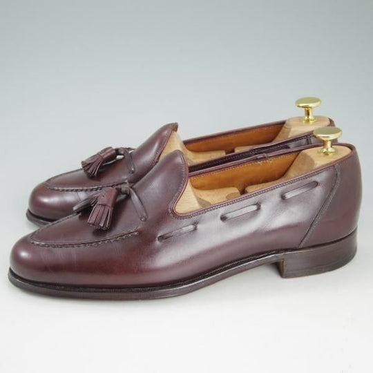 極上★(英)グレンソン 9D【★タッセルローファー】カーフ/赤茶/メンズ/GRENSON★d417