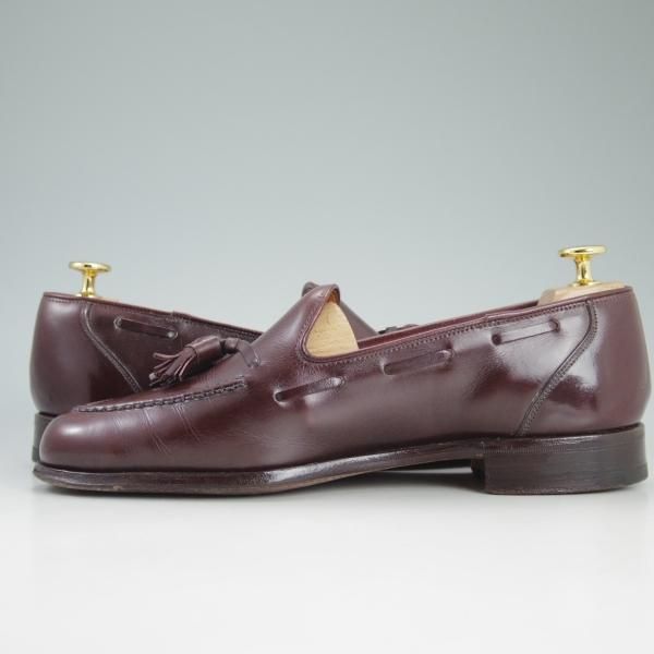 極上★(英)グレンソン 9D【★タッセルローファー】カーフ/赤茶/メンズ/GRENSON★d417