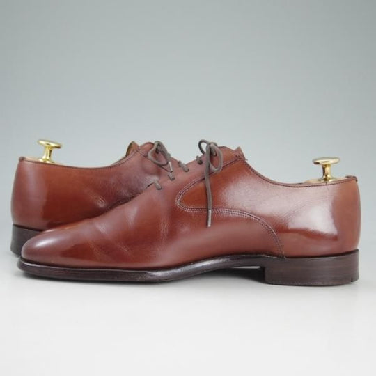 極上★(英)グレンソン 6F【最上級★マスターピース】プレーントゥ/6472-17/カーフ/茶/メンズ/GRENSON★d418