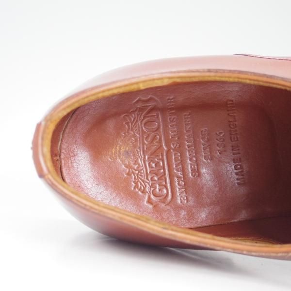 極上★(英)グレンソン 6F【最上級★マスターピース】プレーントゥ/6472-17/カーフ/茶/メンズ/GRENSON★d418