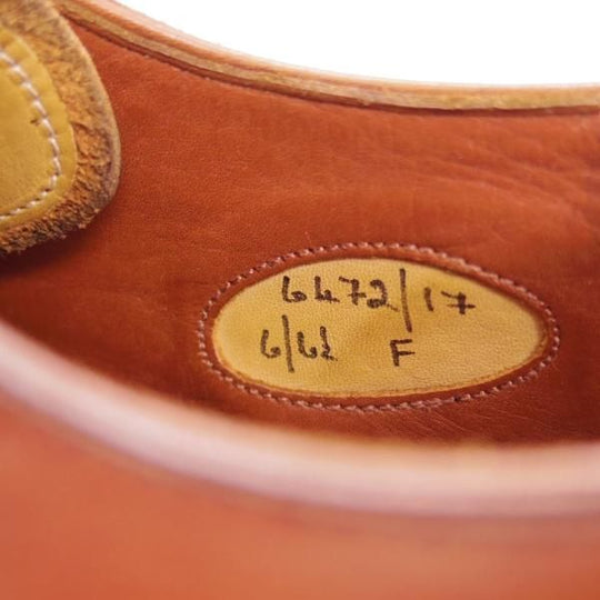 極上★(英)グレンソン 6F【最上級★マスターピース】プレーントゥ/6472-17/カーフ/茶/メンズ/GRENSON★d418