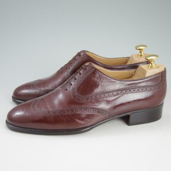 ★(伊)アルティオリ SIZE 6.5【定価15万円以上★フルブローグ】ウイングチップ/赤茶/カーフ/スターアルティオリ/Star ARTIOLI★d419