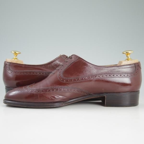 ★(伊)アルティオリ SIZE 6.5【定価15万円以上★フルブローグ】ウイングチップ/赤茶/カーフ/スターアルティオリ/Star ARTIOLI★d419