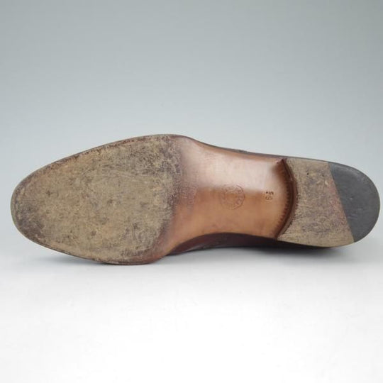 ★(伊)アルティオリ SIZE 6.5【定価15万円以上★フルブローグ】ウイングチップ/赤茶/カーフ/スターアルティオリ/Star ARTIOLI★d419