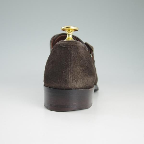 極上★(英)チーニー 6F【定価￥106,920-★インペリアルコレクション/HOLYROOD】208ラスト/ダブルモンク/スエード/茶/メンズ/CHEANEY★d420