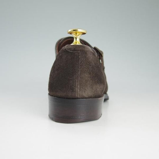極上★(英)チーニー 6F【定価￥106,920-★インペリアルコレクション/HOLYROOD】208ラスト/ダブルモンク/スエード/茶/メンズ/CHEANEY★d420