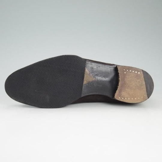 極上★(英)チーニー 6F【定価￥106,920-★インペリアルコレクション/HOLYROOD】208ラスト/ダブルモンク/スエード/茶/メンズ/CHEANEY★d420