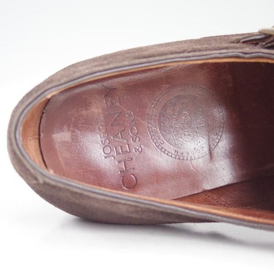 極上★(英)チーニー 6F【定価￥106,920-★インペリアルコレクション/HOLYROOD】208ラスト/ダブルモンク/スエード/茶/メンズ/CHEANEY★d420