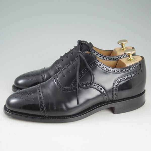 美品☆(英)Loake/ローク 6F【☆セミブローグ/201B】ポリッシュ