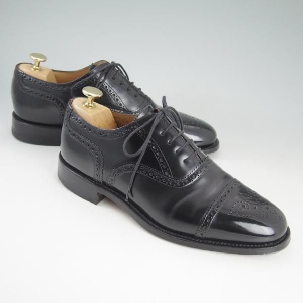 美品☆(英)Loake/ローク 6F【☆セミブローグ/201B】ポリッシュ