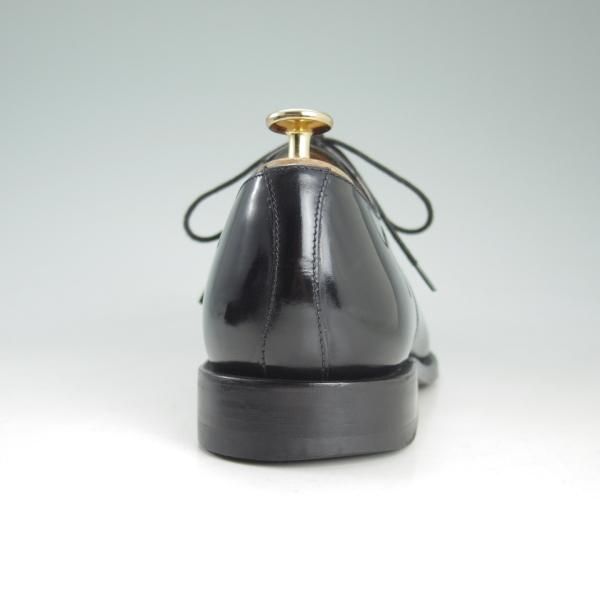 美品★(英)Loake/ローク 6F【★プレーントゥ/205B】ポリッシュレザー/黒/メンズ★d422