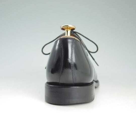 美品★(英)Loake/ローク 6F【★プレーントゥ/205B】ポリッシュレザー/黒/メンズ★d422