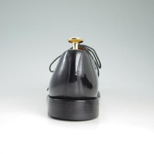 美品★(英)Loake/ローク 6F【★プレーントゥ/205B】ポリッシュレザー/黒/メンズ★d422