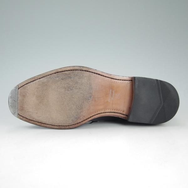 美品★(英)Loake/ローク 6F【★プレーントゥ/205B】ポリッシュレザー/黒/メンズ★d422