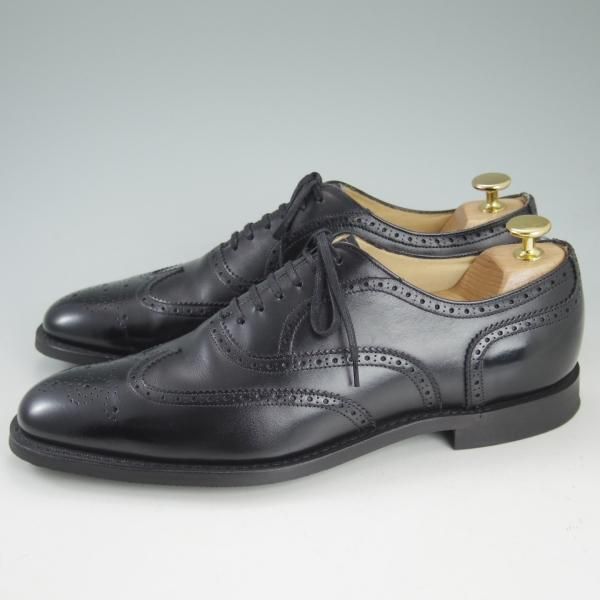 極上★チャーチ 70F/UK7【★フルブローグ/EASTCOTE】138ラスト/4都市ロゴ/黒/カーフ/メンズ/Church's★d423