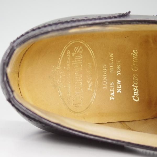 極上★チャーチ 70F/UK7【★フルブローグ/EASTCOTE】138ラスト/4都市ロゴ/黒/カーフ/メンズ/Church's★d423